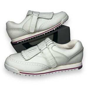 Etonic Soft Spikes ST Golf Shoes White / Pink G10764 Women's 9M